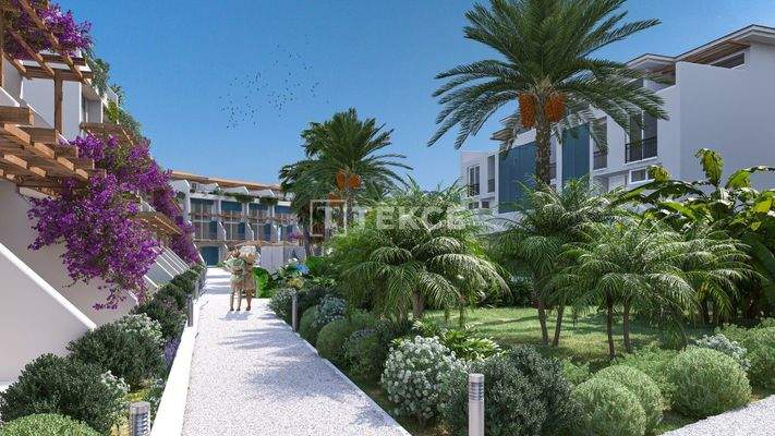 Apartments in a Seafront Complex in Girne Esentepe