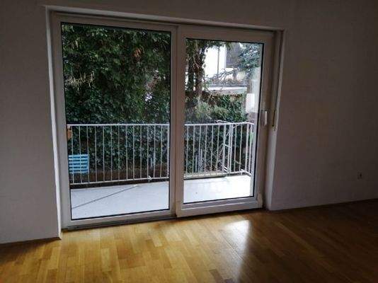 Blick auf den Balkon 