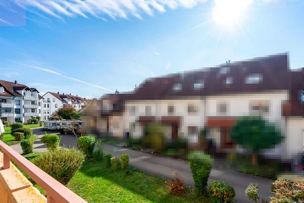 Blick vom Balkon