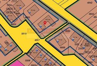 Vektoransicht des Bebauungsplanes