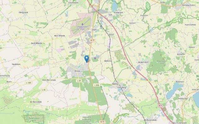 Kropp - Gewerbegebiet an der B77