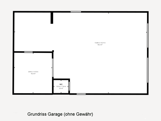 Grundriss Garage