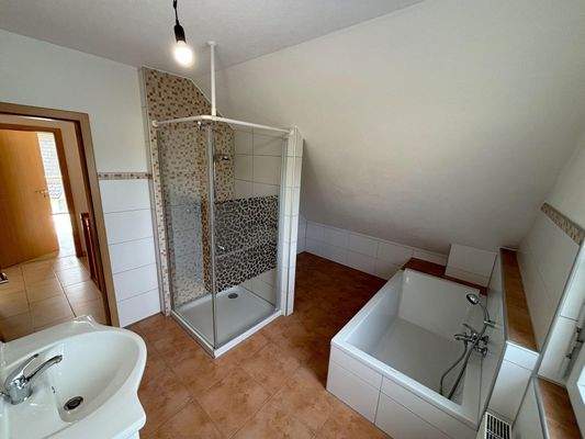 geräumiges Tageslichtbad im OG