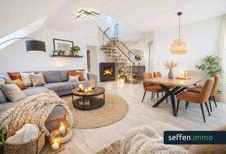 KI-generiertes Beispielbild Wohn- und Essbereich