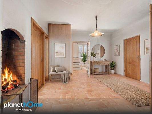 Eingangsbereich Rendering EG