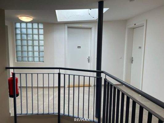 Wohnungseingang im Dachgeschoß