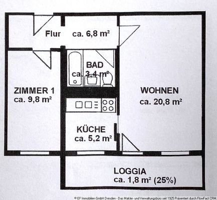 Grundriss Wohnung