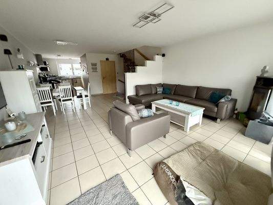 Offene Bauweise im Erdgeschoss