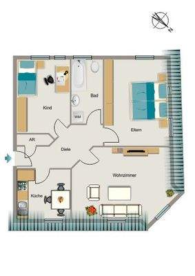 Grundriss beispielhaft