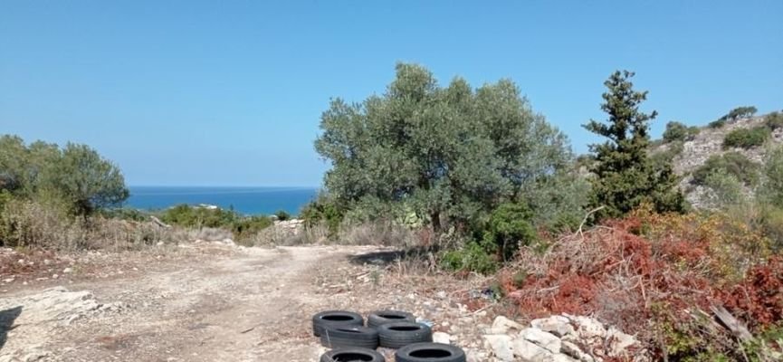 Kreta, Episkopi: Wunderschönes Grundstück mit Meer