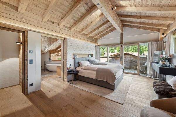 Der Master-Bedroom mit Panoramablick