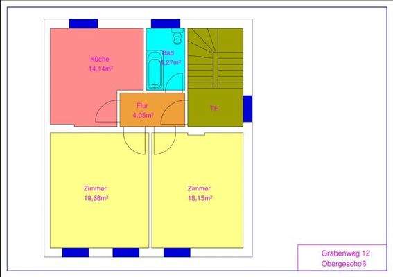 Grundriss Grabenweg 12-1.OG_2-Raumwohnung