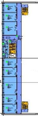 Grundriss Halle B Obergeschoss