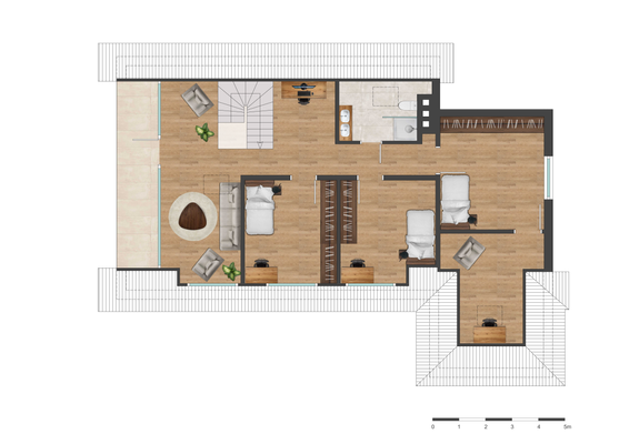 Präsentationsgrundriss OG