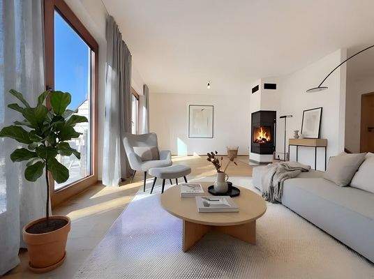 Einrichtungsbeispiel offener Wohnbereich