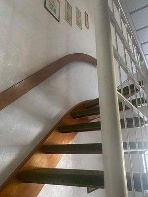 Treppe zum Dachgeschoss