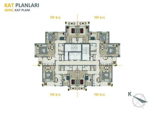 New Apartments with High Investment Chance in Istanbul
