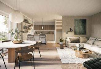 Visualisierung des modernen Wohnzimmers