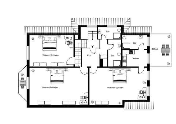 Grundriss Obergeschoss