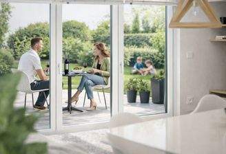Visualisierung Wohnzimmer / Terrasse
