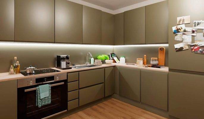 In der offenen Wohnküche bereiten Sie köstliche Mahlzeiten zu