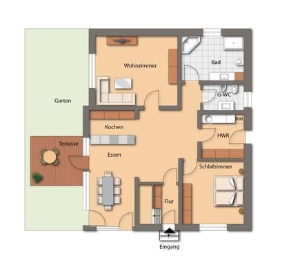 Grundriss EG Haupthaus