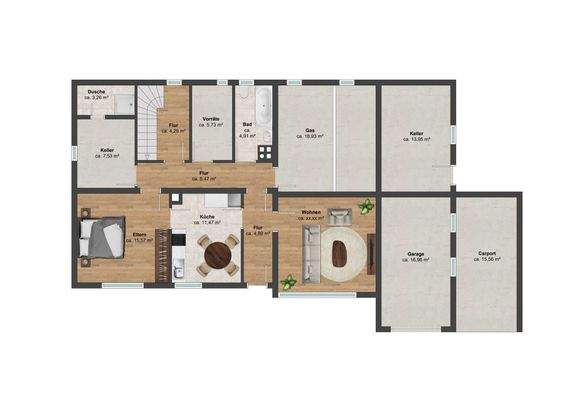 Grundriss Untergeschoss - AP5U0A-1