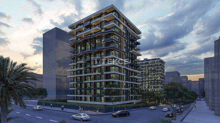 Seafront Real Estate with Views in a Complex in Alanya