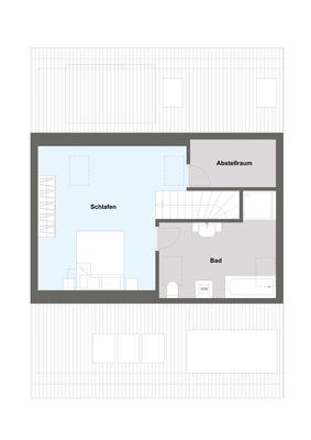 Grundriss obere Ebene