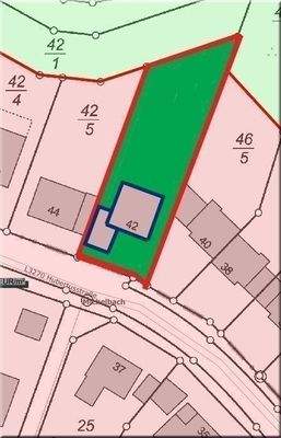 Usingen Michelbach  Hubertusstraße 42 01 Lageplan 