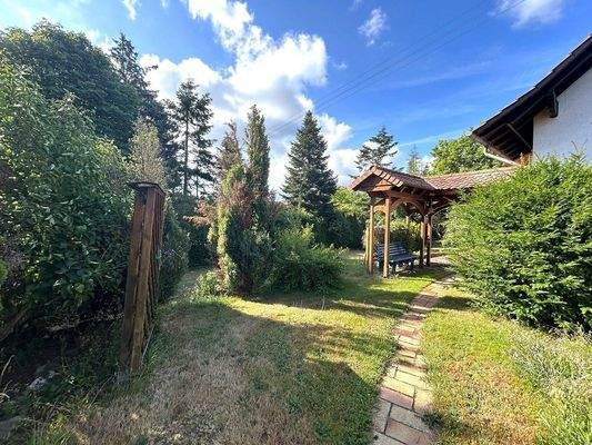 Garten hinter dem Haus 