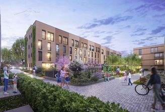 Innenhof mit viel Grünflächen