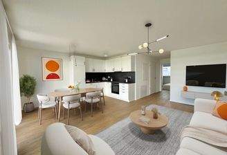 Wohnzimmer mit Terrasse