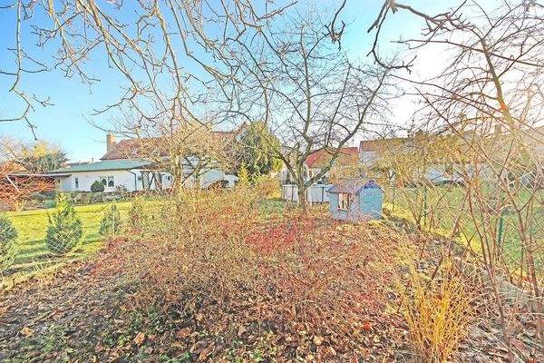 Blick auf das Grundstück