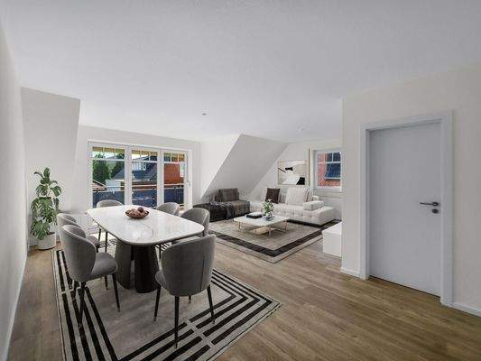 Wohn- & Essbereich - Digitales Staging