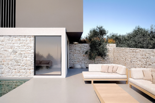 Kreta, Almyrida: Neubau-Projekt! Moderne Villa mit Meer- und Bergblick zu verkaufen