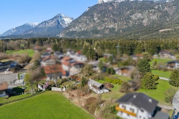 Grundstück Blick Richtung Westen