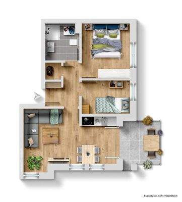 mit Möblierungsvorschlag