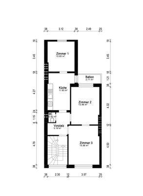 S&P | Grundriss 1. Obergeschoss