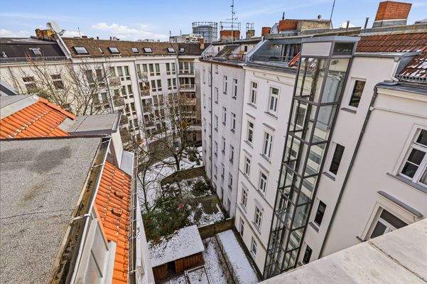 Ausblick vom Schlafzimmer