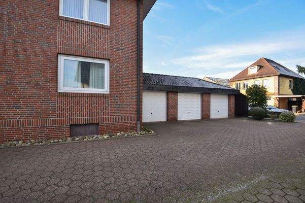 Blick auf die Garage