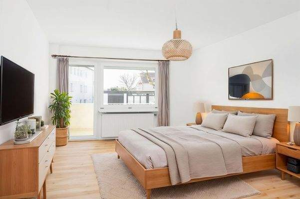 Schlafzimmer mit Möbel