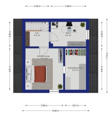 Grundriss Dachgeschoss