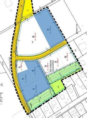 Lageplan der verfügbaren Grundstücke