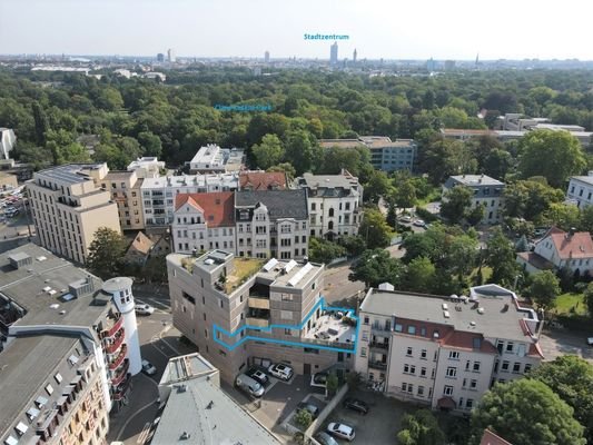 Objektansicht - Blick auf Stadtzentrum