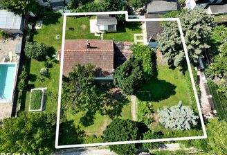 Luftbild mit Grundgrenze