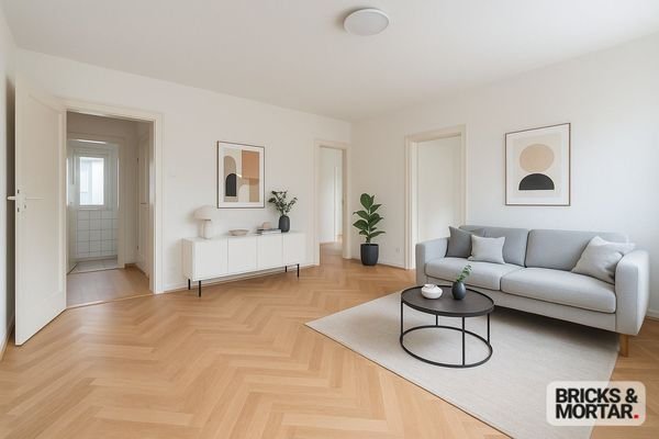 Wohnzimmer 2 - Visualisierung optimiert mit KI
