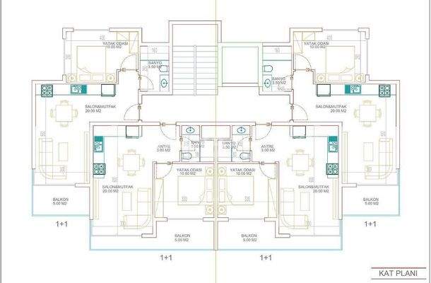 New Build Properties Near the Sea in Mahmutlar Alanya