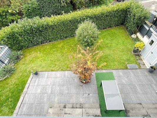 Größe pflegeleichten Garten.