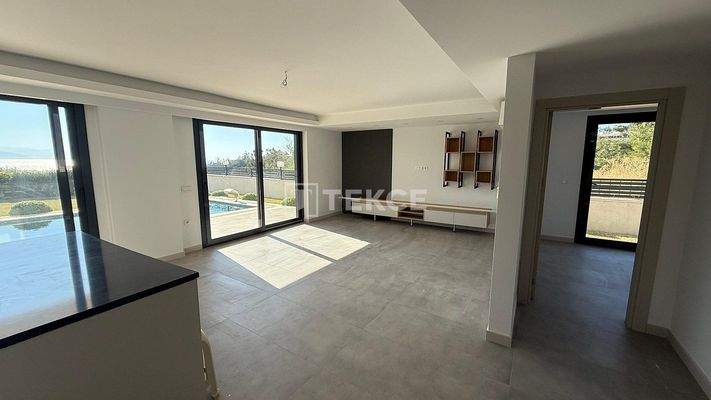 New-Built Detached Villa with Sea View and Pool in Kuşadası